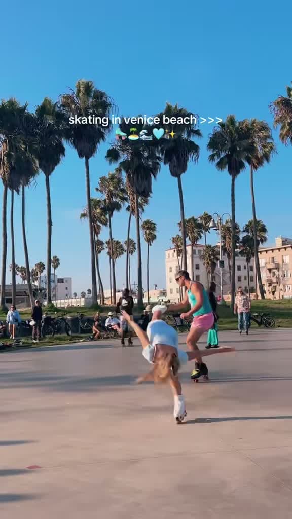 cover for Loving my new skates at my favorite spot 🛼✨ #VeniceBeach #RollerSkater #InlineSkating