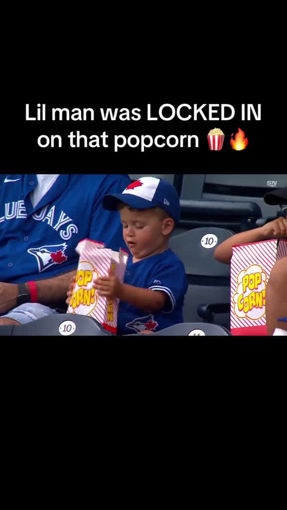 cover for Nobody happier than him at the game today 🙌 @MLB @Sportsnet 🇨🇦 #baseball #mlb #popcorn #wholesome #fyp  created by House of Highlights with House of Highlights’s original sound