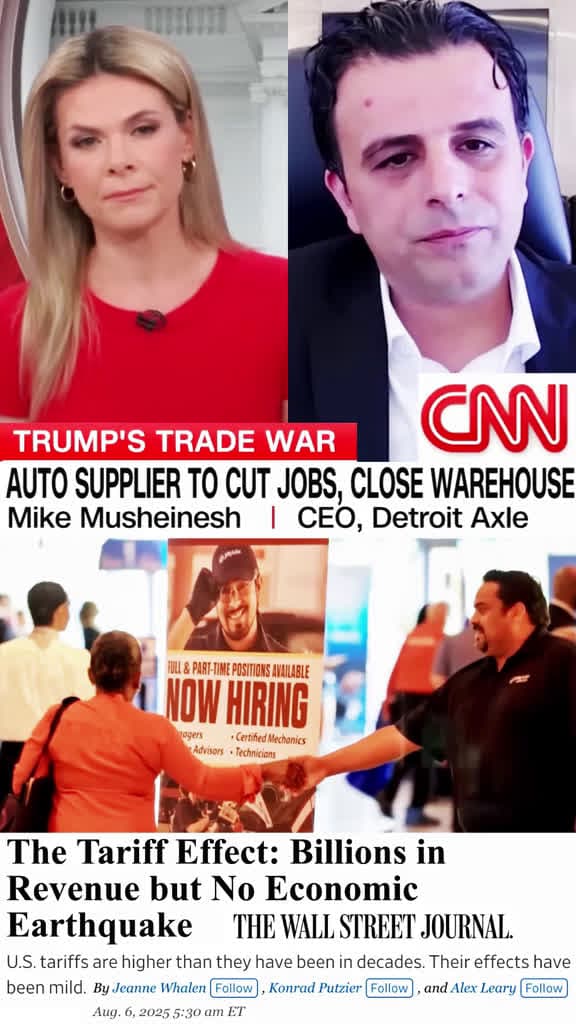 cover for Trump tariffs hit US auto suppliers hard: Detroit Axle forced to lay off workers and shut a warehouse as parts tariffs soar to 72.5%. Will American manufacturing survive? #TrumpTariffs #USJobs #AutoIndustry 🚗