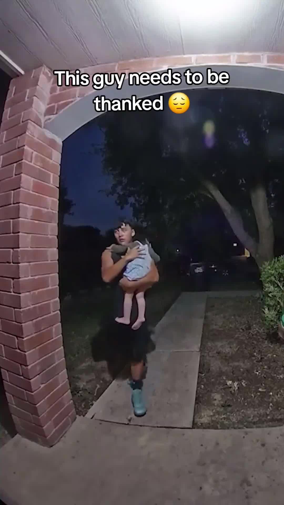 cover for This Guy Needs To Be Thanked 🫠 #creepy #fypシ #caughtoncamera #doorbell #scary