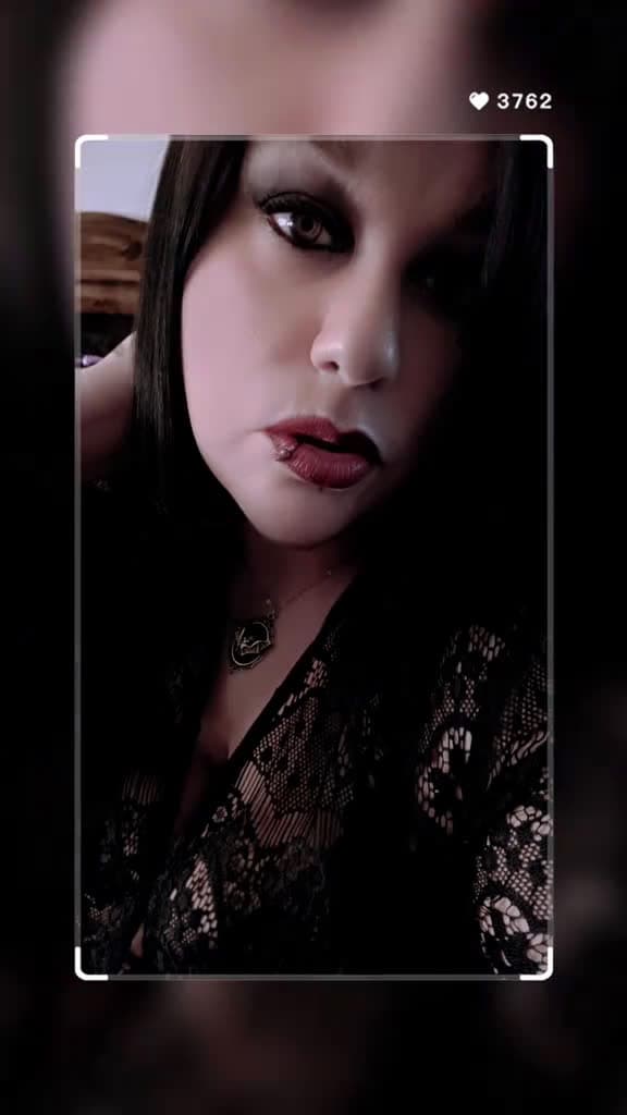 cover for #fyp #redlipstick #selfie  created by Vanessa Christina with Veda’s Wicked Little Monster