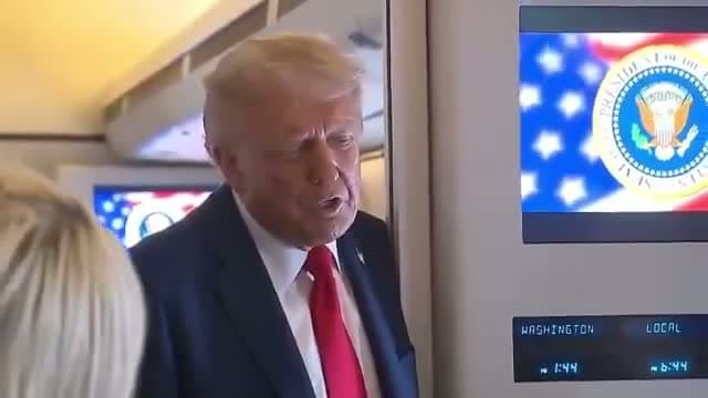 cover for 🚨 JUST IN: While aboard Air Force One, President Trump calls for Ilhan Omar to be EXPELLED from Congress after she glorified Charlie Kirk’s kiIIing“She’s from SOMALIA! These people come from a place with NOTHING, 