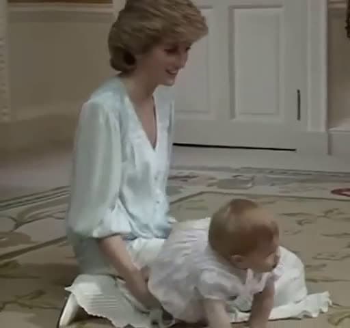 cover for Princess Diana’s tender moments with little William and Harry at Kensington Palace, 1985 👑 #RoyalFamily #PrincessDiana #Throwback