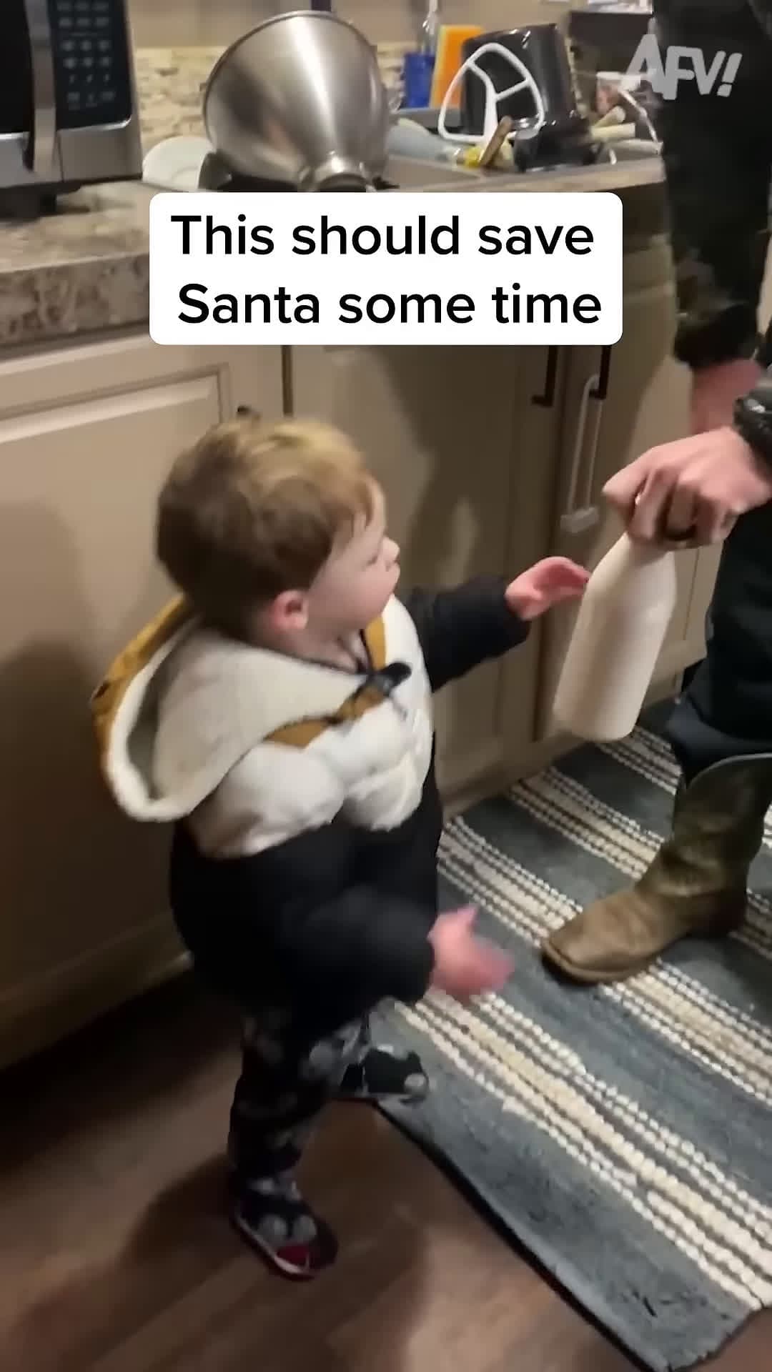cover for Taking something off Santas plate or not afv christmas fail