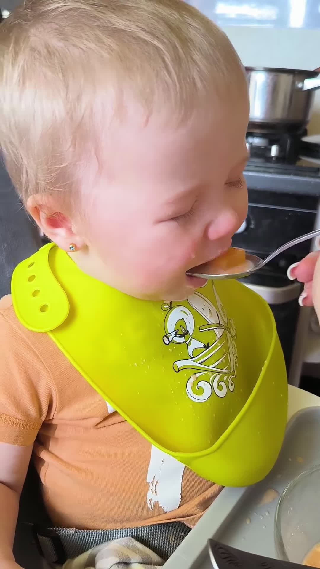 cover for #FirstVideoChallenge Cozy Toddler Sleeps While Chewing Food.