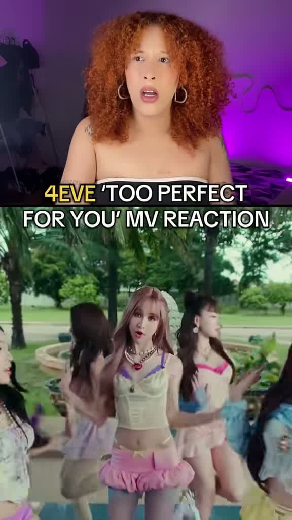 cover for 4EVE’s comeback 'TOO PERFECT FOR YOU' is seriously the softest and cutest! 💗 What do you think? #4EVE #TPOP #KpopReaction