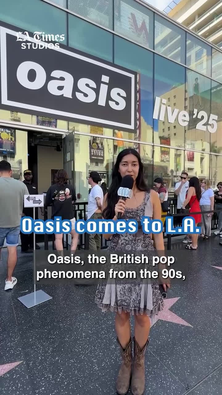 cover for Fans of the English band attended a pop-up event in Hollywood to purchase merch ahead of their L.A. shows.The band will be performing at the Rose Bowl Stadium on September 6 and 7 for their Live ’25 tour, their first tour sinc...