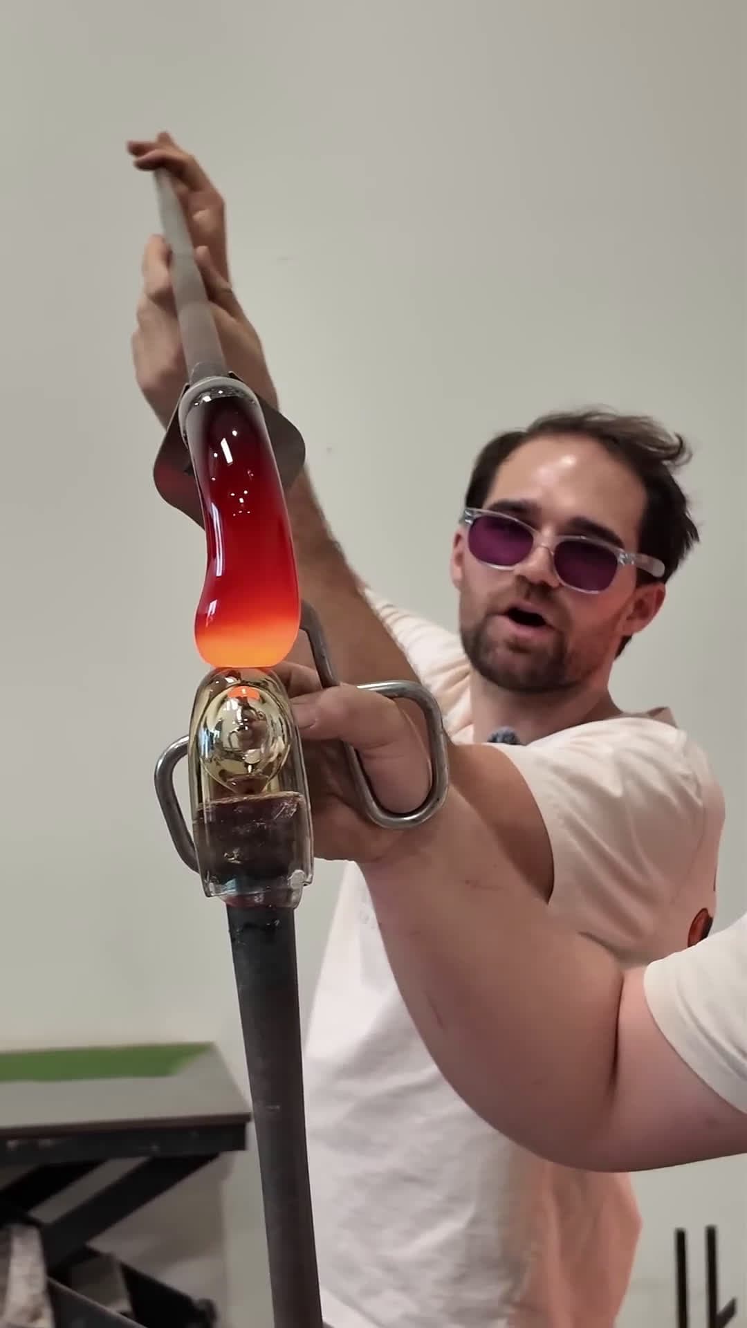 cover for Watch molten glass come to life 🔥✨ #GlassArt #Satisfying #Craftsmanship