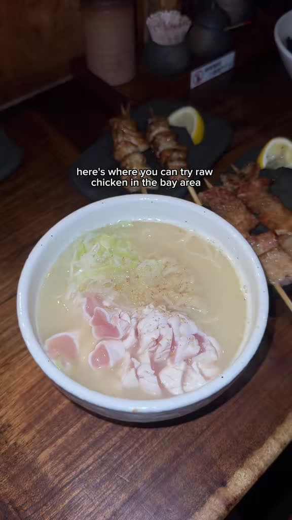 cover for First time trying chicken sashimi in Berkeley — wild, tasty, or both? 😲🍗 #Berkeley #BayAreaFood #FoodAdventure #FirstTimeTry