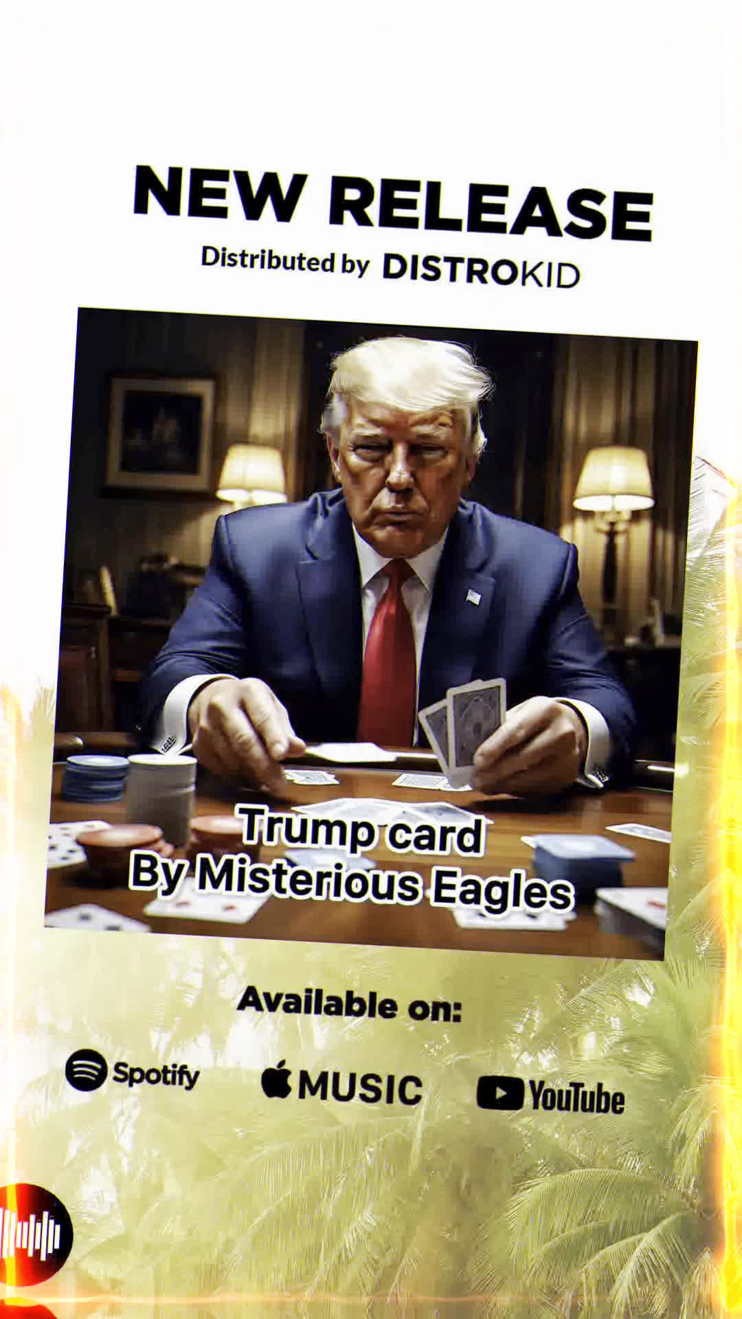 cover for Trump card by Misterious Eagles  #distrokid #viral #fyp #music