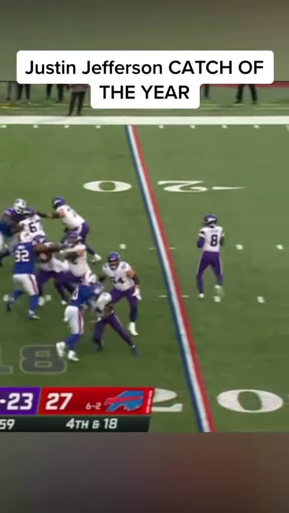 cover for Unbelievable catch by JJ Jefferson! 🤯 #MinnesotaVikings #NFLHighlights #MiracleCatch