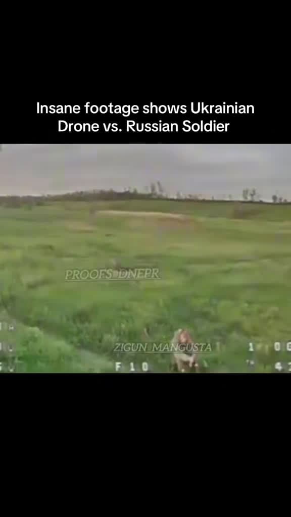 cover for Unbelievable footage of a drone playing with a surrendering soldier 🇺🇦🇷🇺 #DroneFootage #ConflictZone #MilitaryTech