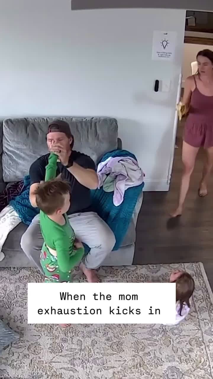 cover for This was an out of body moment for me because I legit thought I was getting my son to finish his food. I laughed so hard when I realized that it was Jake and not my son who I was trying to force feed. That's what 3 days of no sleep does to you #FunniestVideoOnMyPhone#CaughtOnCamera