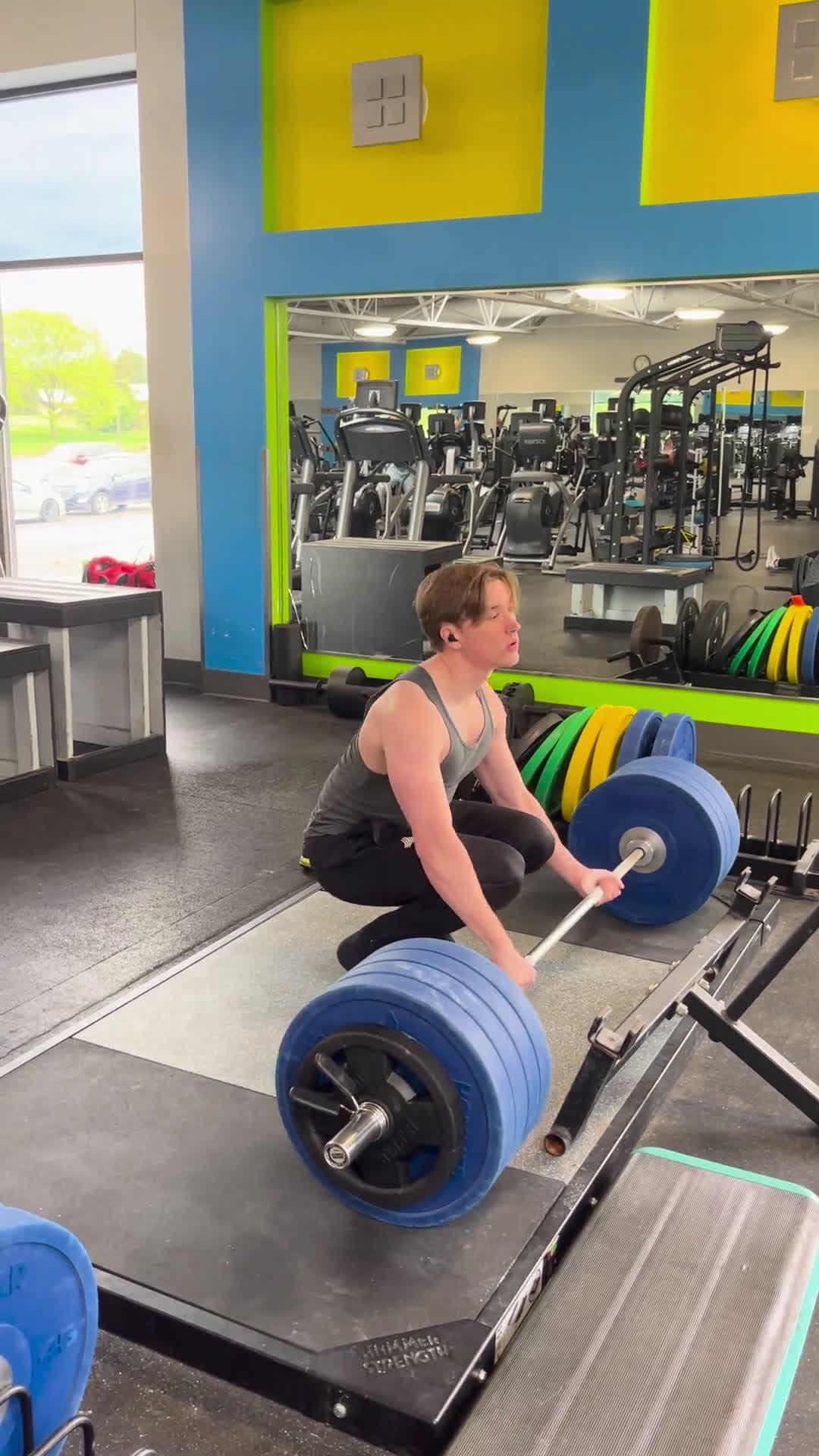 cover for 455 lbs deadlift at 165 lbs bodyweight! Insane strength 💪 #Deadlift #Strength #Fitness
