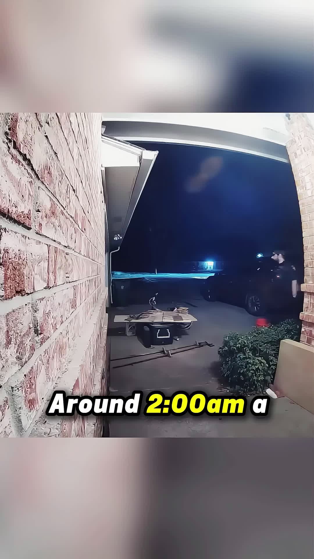 cover for Doorbell camera captures two officers showing up at night!