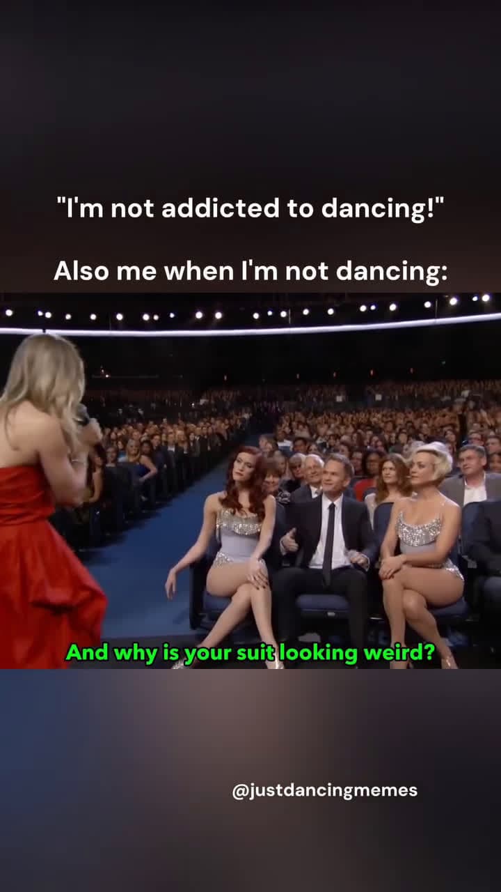 cover for "I'm not addicted to dancing!"Also me when I' m not dancing😂