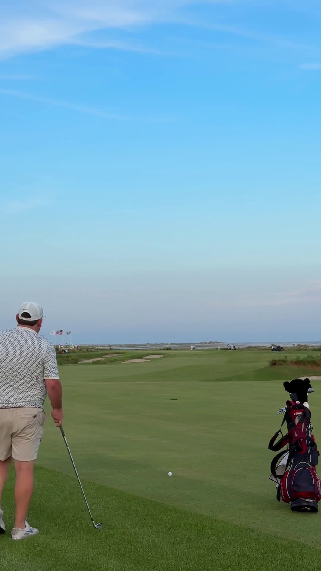 cover for Closing out the day with a perfect final approach into 18 at Kiawah. ⛳️🌅 #Golf #Kiawah #FinalApproach #SunsetGolf #LastTeeTime