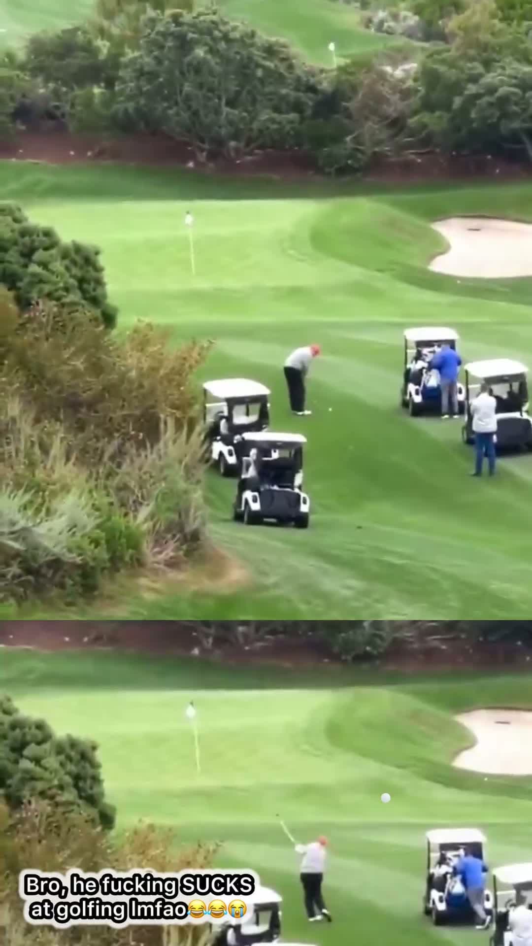 cover for Of course Trump lied about being good a golf too😂😂😭