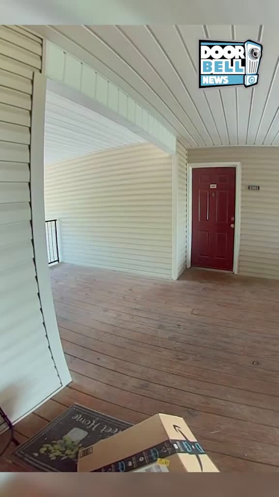 cover for Caught on Nest Doorbell: neighbor's camera captures a delivery driver tossing a fragile package—unbelievable! 😳📦 #NestDoorbell #HomeSecurity #DeliveryDrama #DoorbellCamera