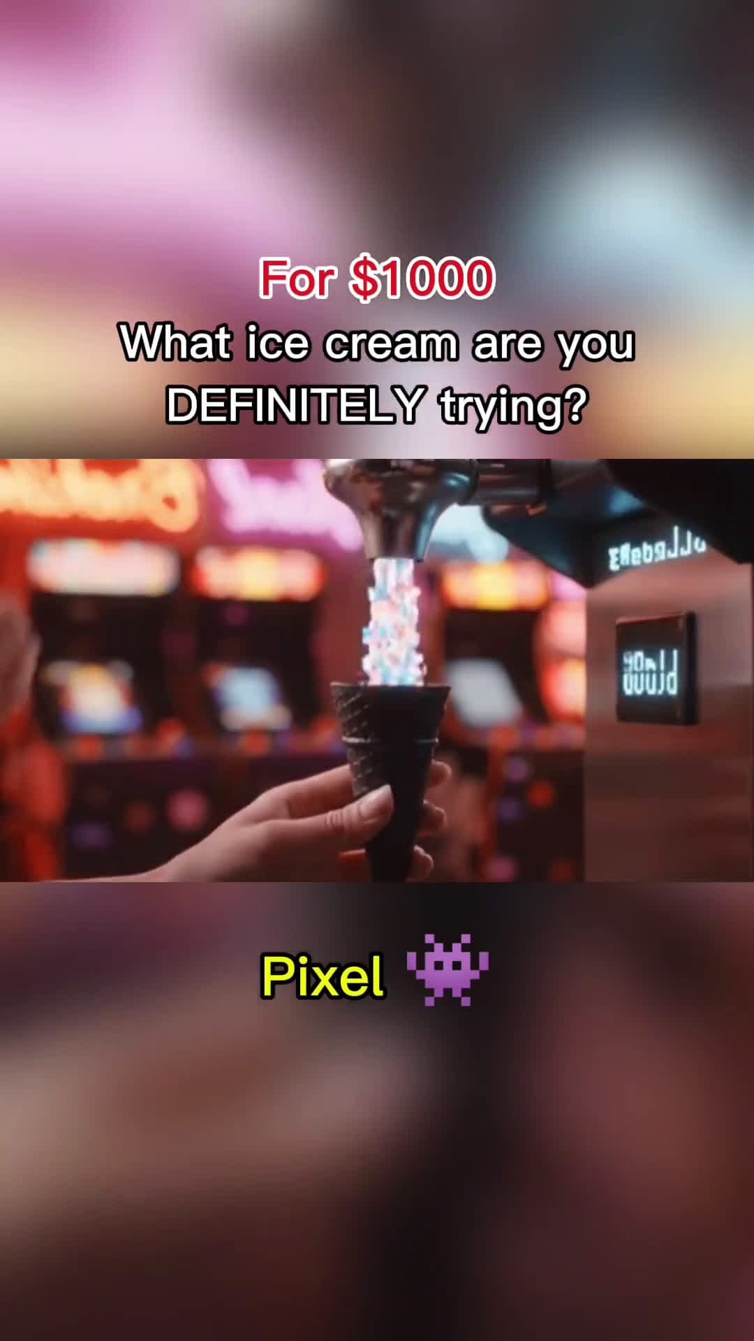 cover for With a $1,000 ice cream budget, what's the weirdest flavor you'd try? 🍦 #WeirdIceCream #IceCreamChallenge #FoodTok