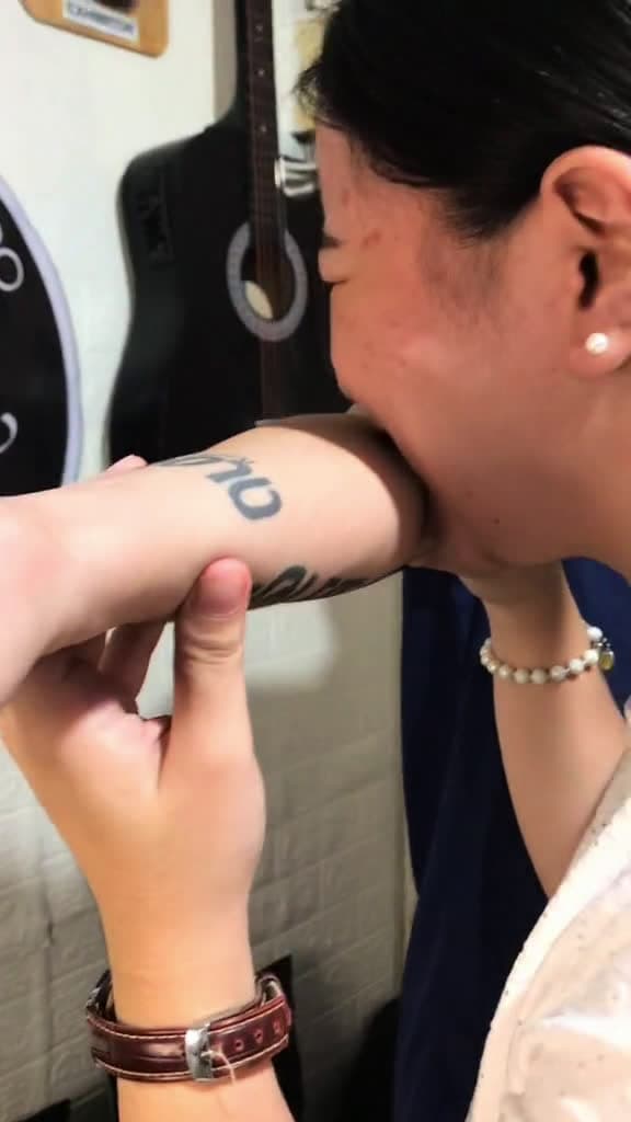 cover for Boyfriend got my bite mark tattooed 🫶🔥 Huge thanks to Sir Ken for the dope ink! #Tattoo #BiteMark #CoupleTattoo #Ink #TattooArtist