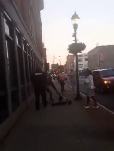 cover for Security guard was out matched #fight