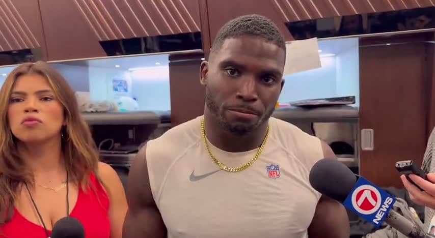 cover for Tyreek Hill breaks silence on why he hasn't caught a 30+ yard pass in over a year! 🏈🔥 #TyreekHill #NFL #WideReceiver #FootballHighlights