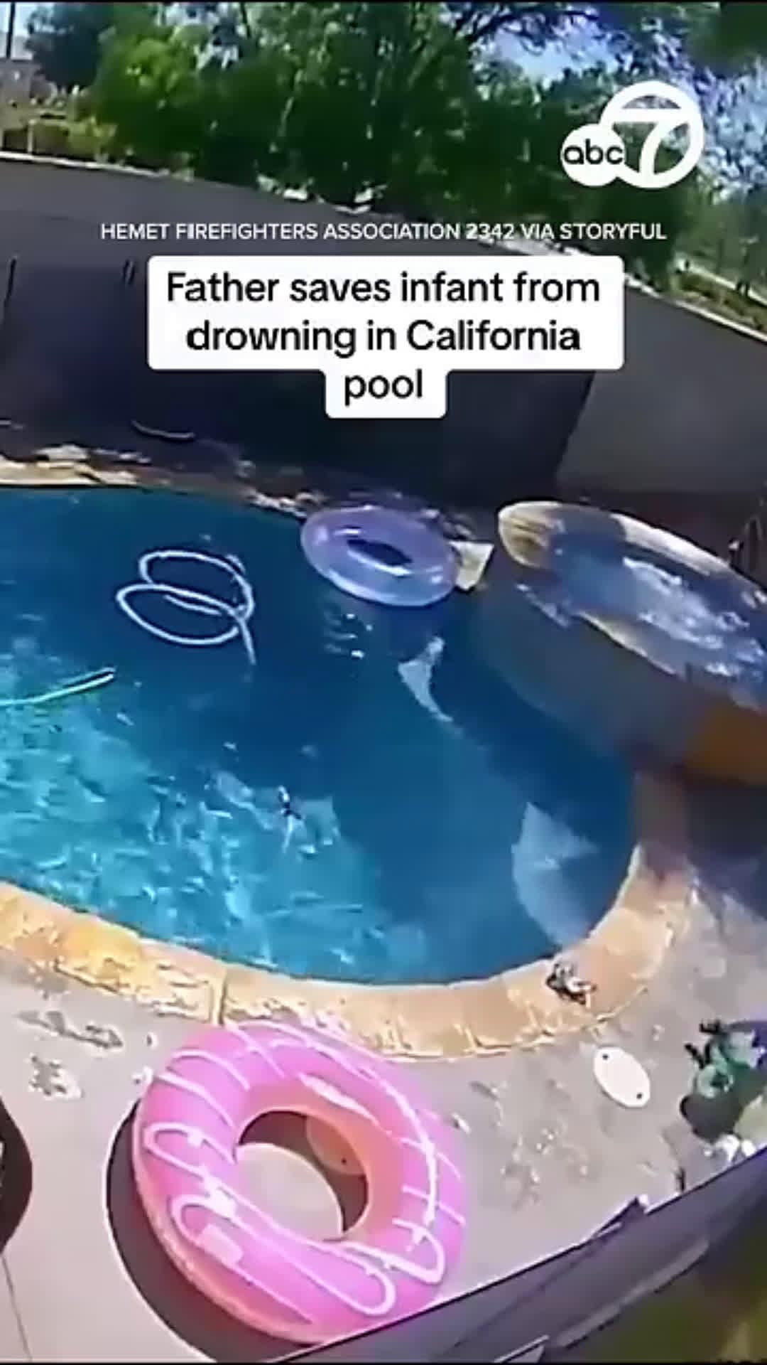 cover for Father saves Infant From Drowning In A Swimming Pool #foryoupage #follow #foryou #scoopz #shorts #fyp 