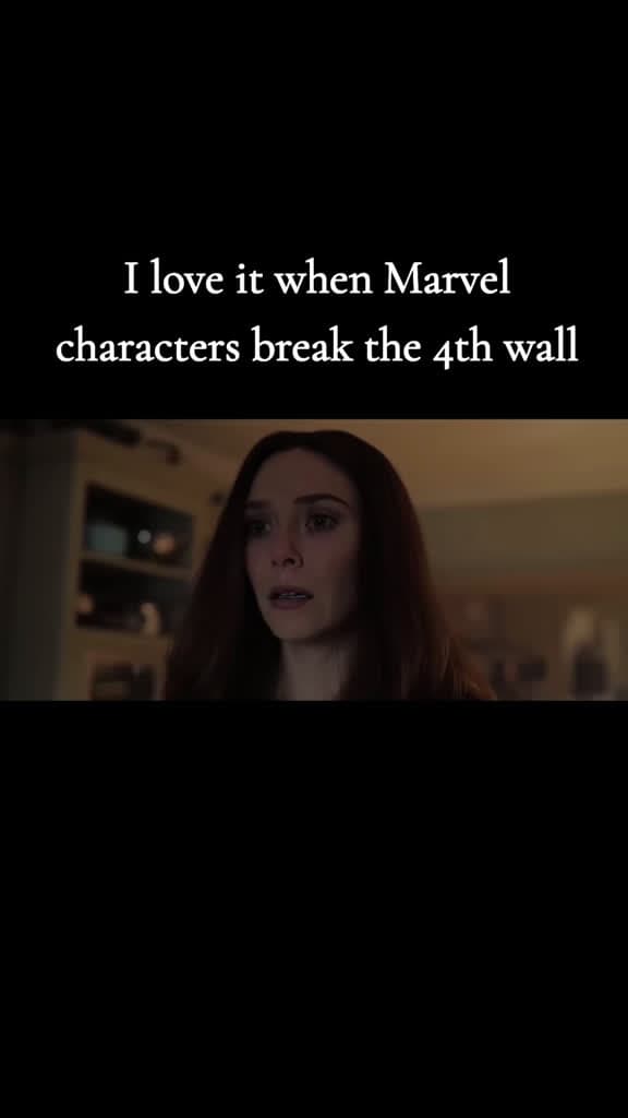 cover for When Marvel characters break the 4th wall 🤣 #MCU #WandaVision #SpiderMan