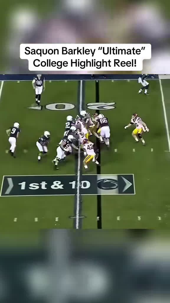 cover for Saquon Barkley Ultimate College Football Highlight Reel: unreal moves, breakaway runs, pure excitement! 🔥🏈 #CollegeFootball #CFB #Football #SaquonBarkley #HighlightReel