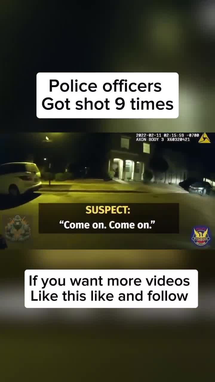 cover for Police officers gets shot 9 times