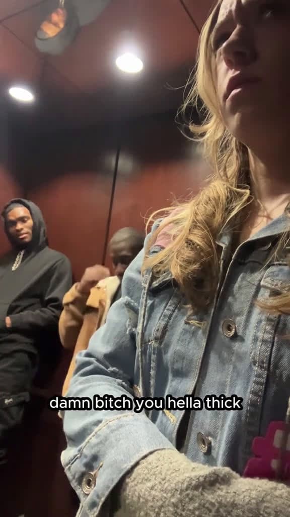 cover for 'Man harasses woman on a elevator and someone steps in' by jibrizy