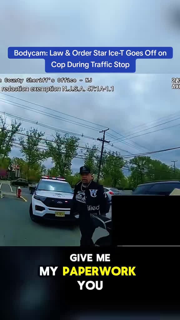 cover for Bodycam footage captures Law & Order star Ice-T clashing with cop during traffic stop 🚔🔥 #Cops #LawAndOrder #IceT