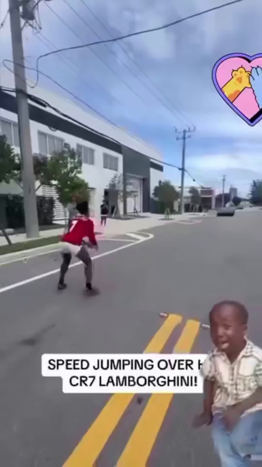 cover for speed jumping over a lambo vs a guy trying to copy him 