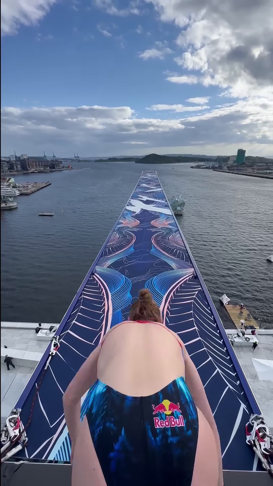 cover for top 1 heres your MOST WATCHED clip of the year 2024 running on a 27m high platform no, thank you