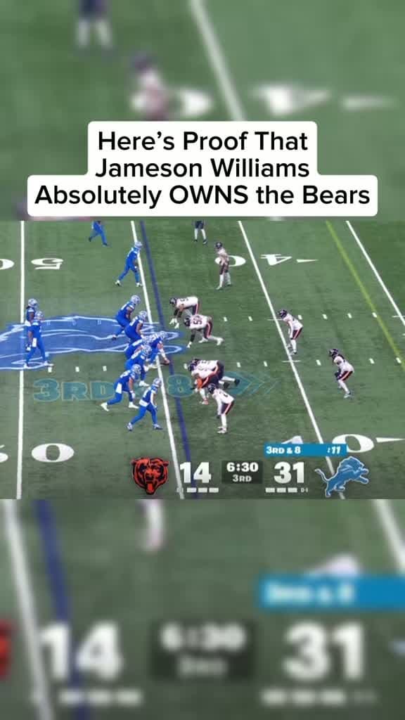 cover for Jameson Williams lighting up the field again! 🔥 #JamesonWilliams #Lions #Bears #Touchdown