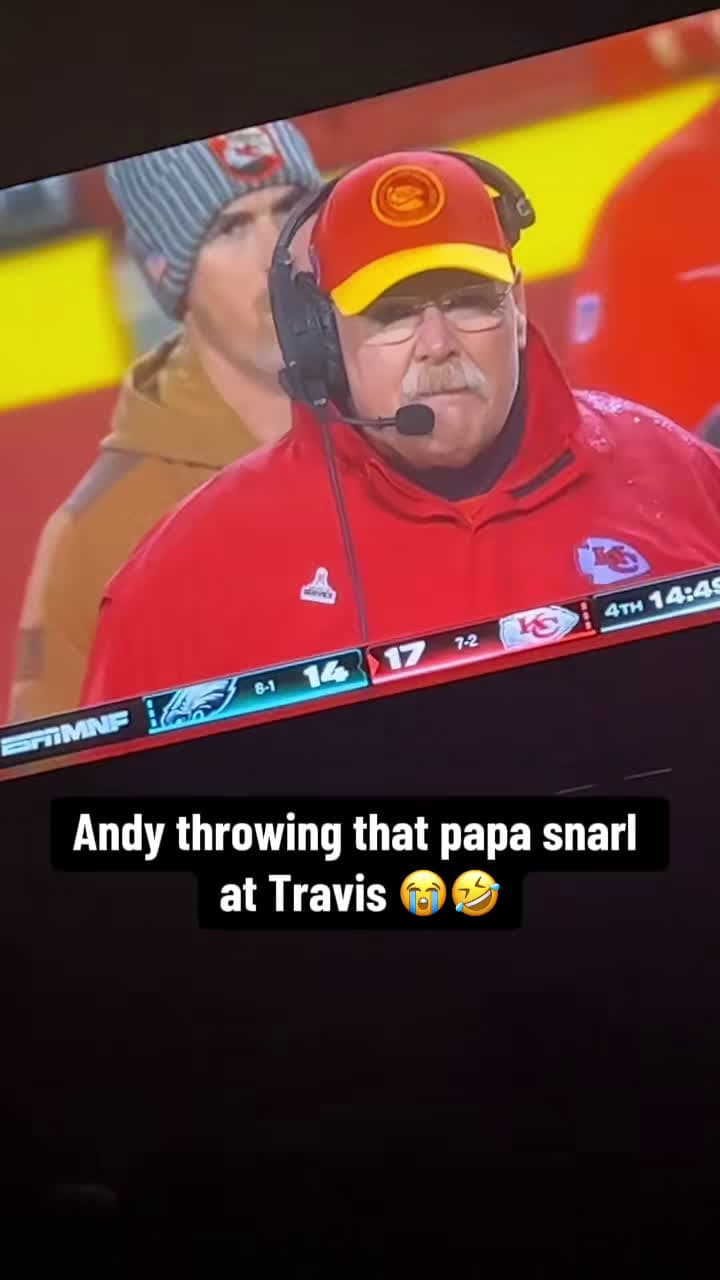 cover for Watch Andy Reid’s priceless reaction to Travis Kelce! 😂😭 #MondayNightFootball #Chiefs #AndyReid #TravisKelce