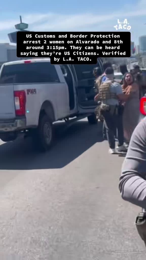 cover for Pregnant US citizen Sabrina Medina arrested by federal agents at Alvarado & 8th after controversial Home Depot raid in LA. #Immigration #LosAngeles #CivilRights 🚨