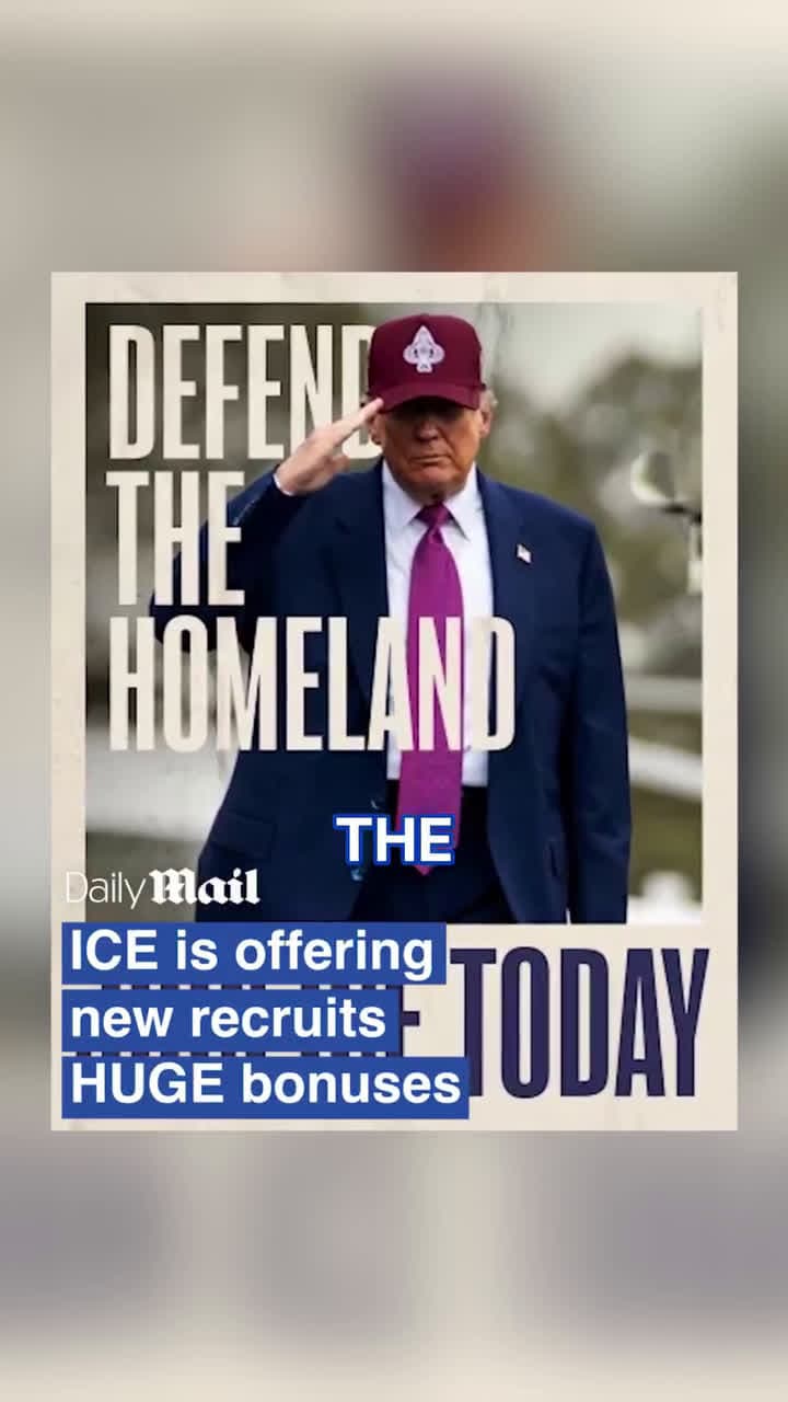 cover for The new law allocates $30 billion to ICE and the Trump administration says it aims to hire 10,000 new ICE agents using $50,000 signing bonuses.