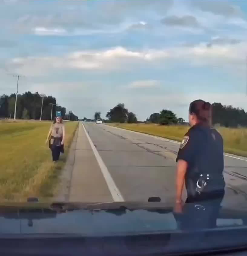 cover for Crazy woman attacks a police officer