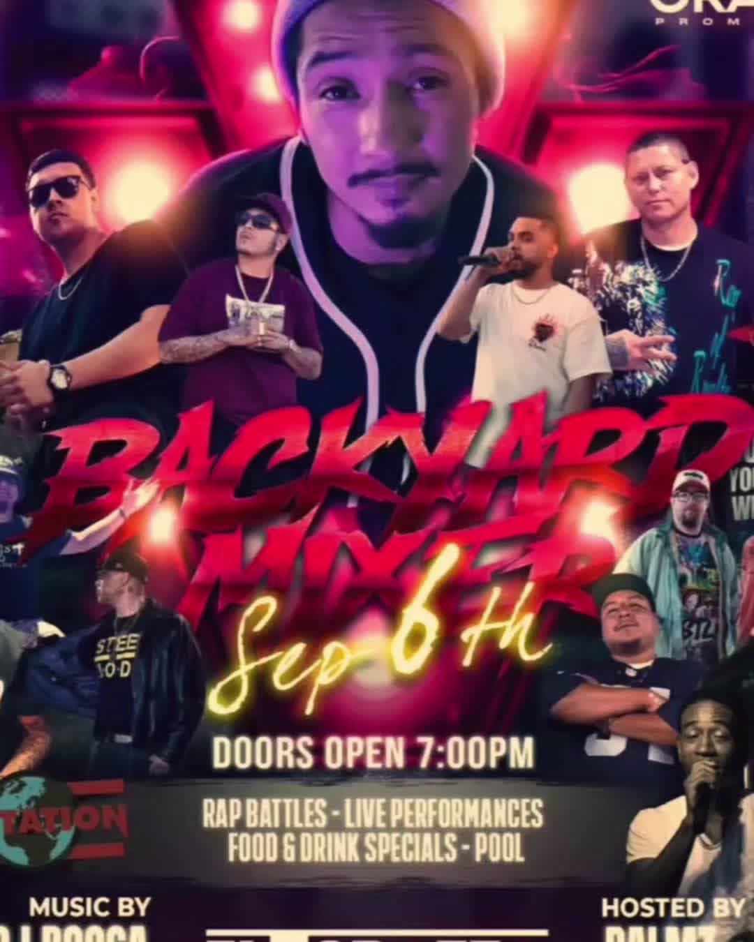 cover for Sept 6 Its Going Up!Music, Drinks, 420, Rap Battle!#Backyardent #Loudpackpalmz #palmzthegreat #music #fyp 