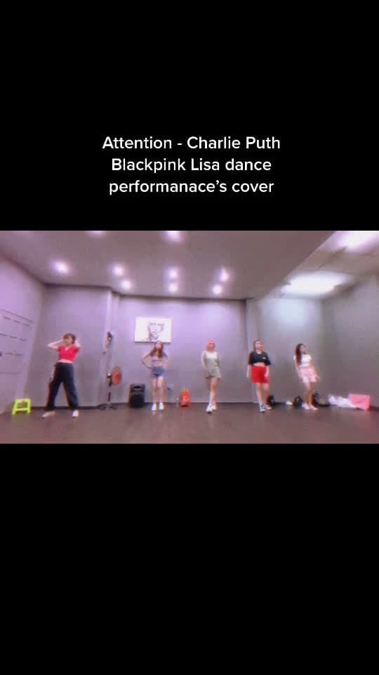 cover for #attention #charlieputh #blackpinklisa #dancecover