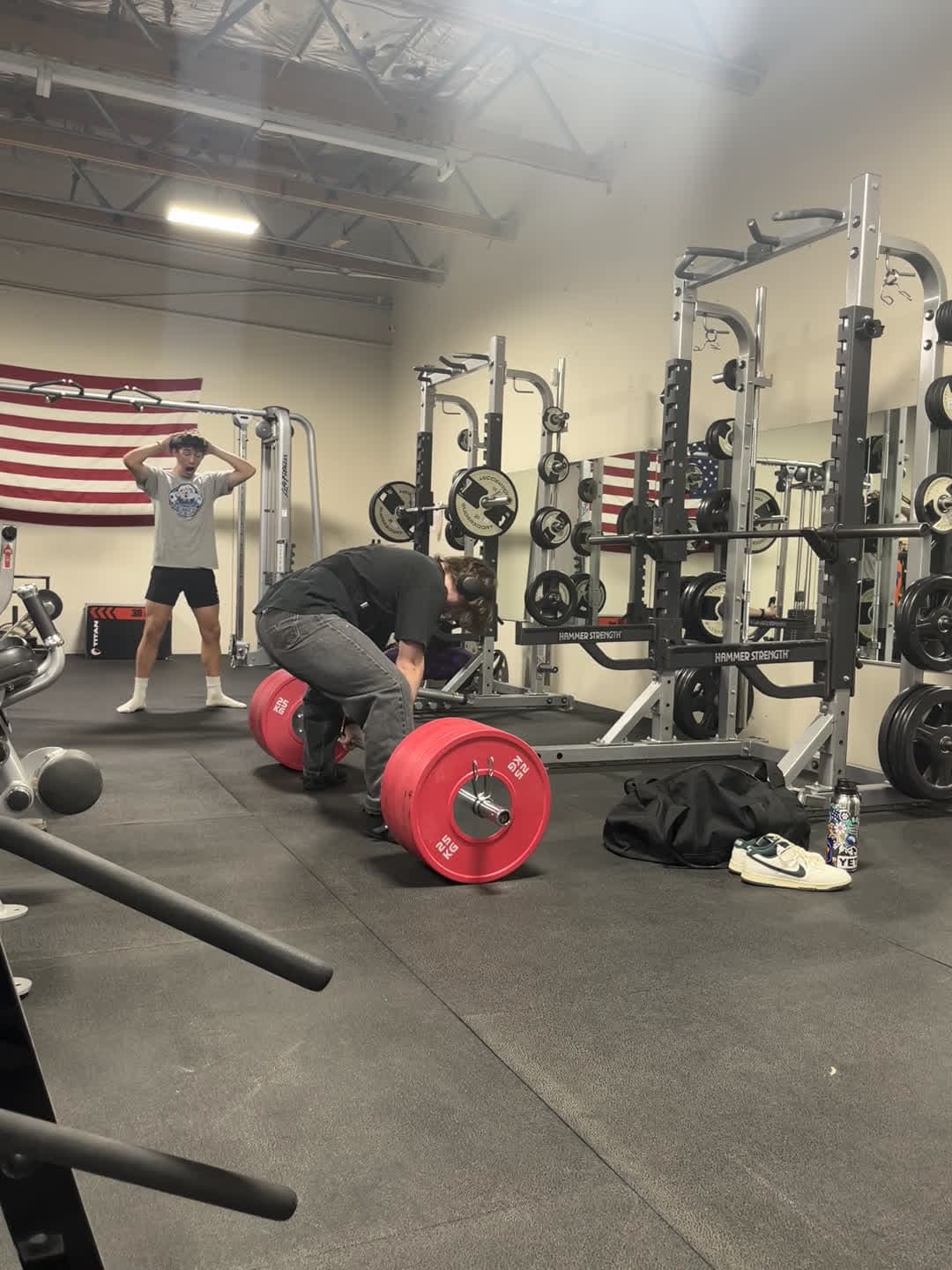 cover for 485lb sumo deadlift attempt at 17 💪🔥 #Deadlift #SumoDeadlift #TeenStrength