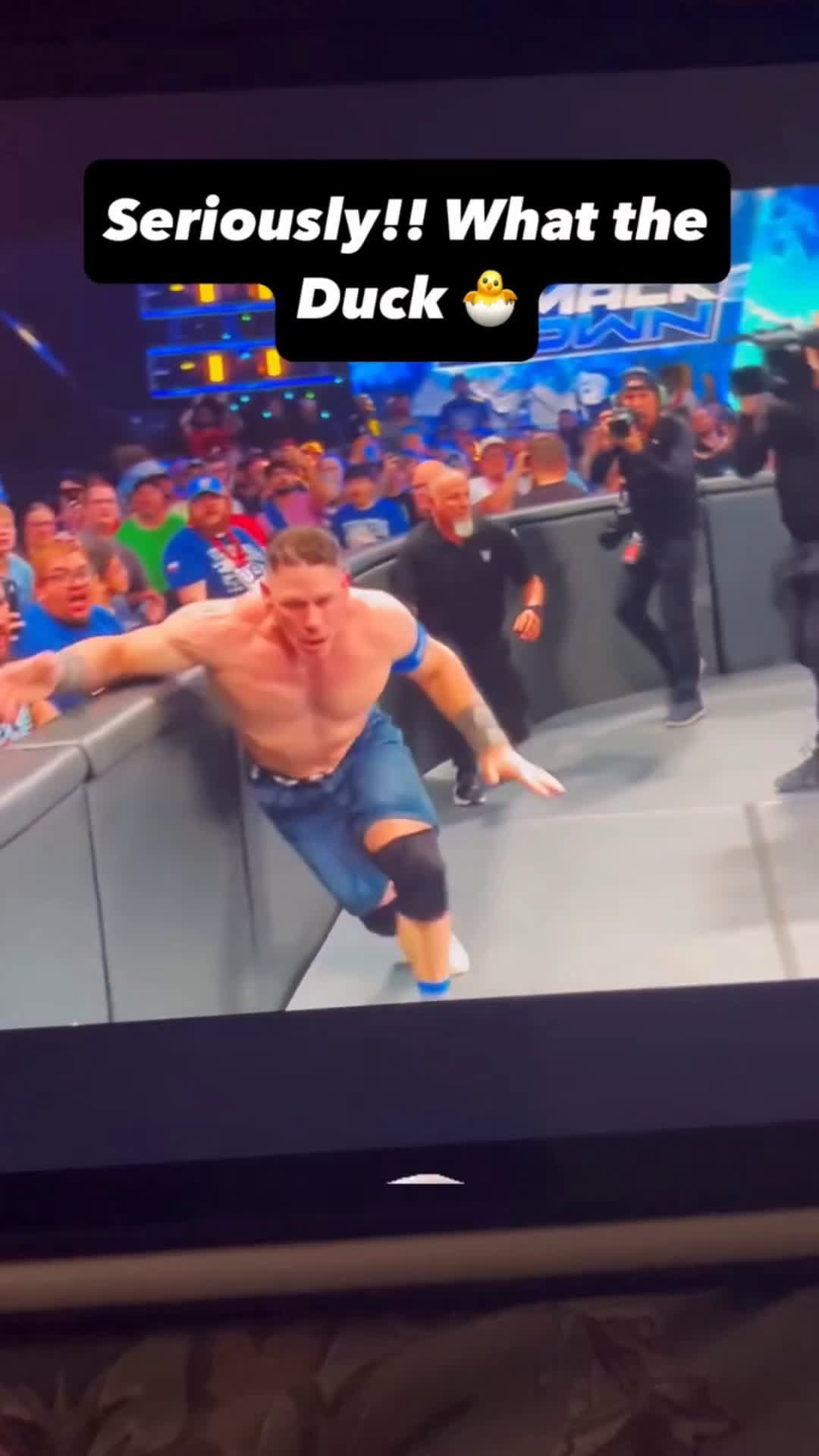 cover for Pheww!!! It is getting out of hands day by day… like and comment to see more “what the Fake” WWE reels #wwe #wwesmackdown #johncena #tripleh