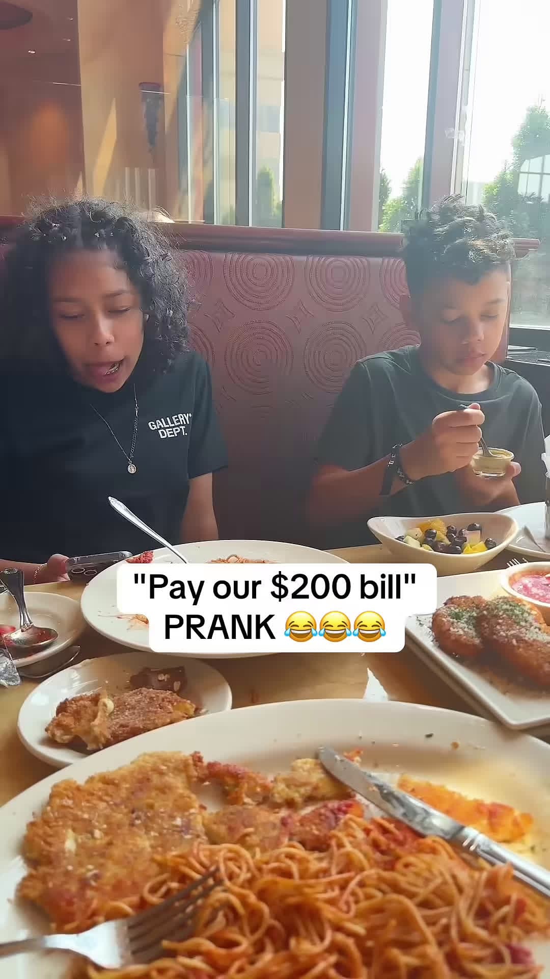 cover for Asking SON to pay the bill at RESTAURANT gone BAD