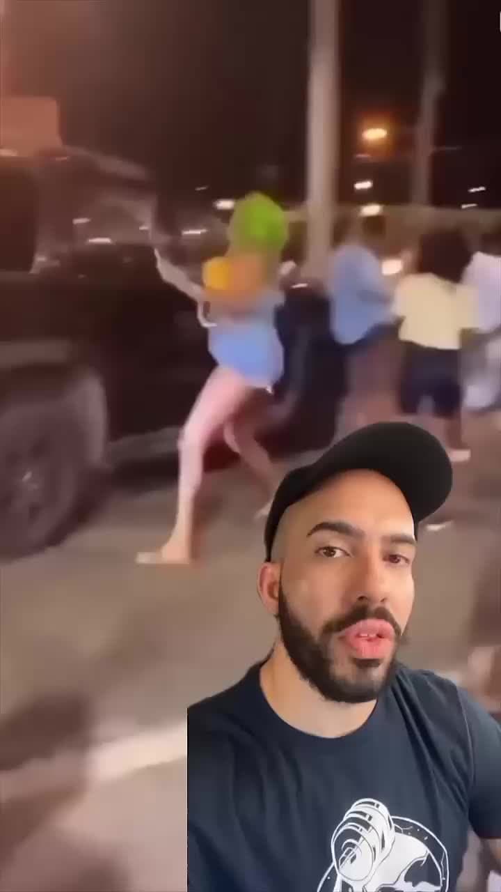 cover for Man Tries to Sucker Punch a Woman! Watch What Happens. shortvideo shorts
