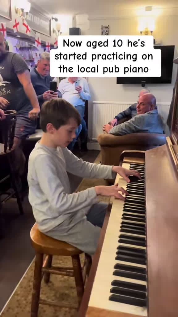 cover for Meet Otis, 10, chasing a dream to be a musician after school—huge Queen and Freddie Mercury fan 🎵 #music #piano #Queen #FreddieMercury