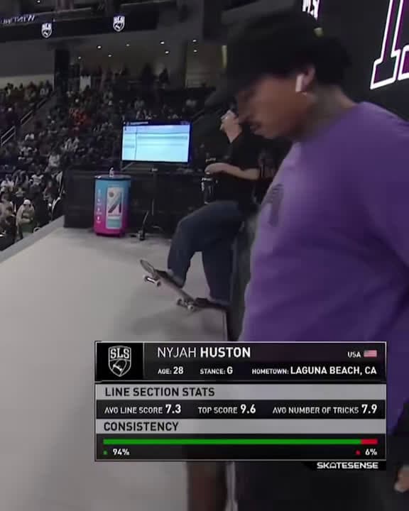 cover for Nyjah is back and killing it! 💪🏼🔥 #Skateboarding #StreetLeague #Comeback