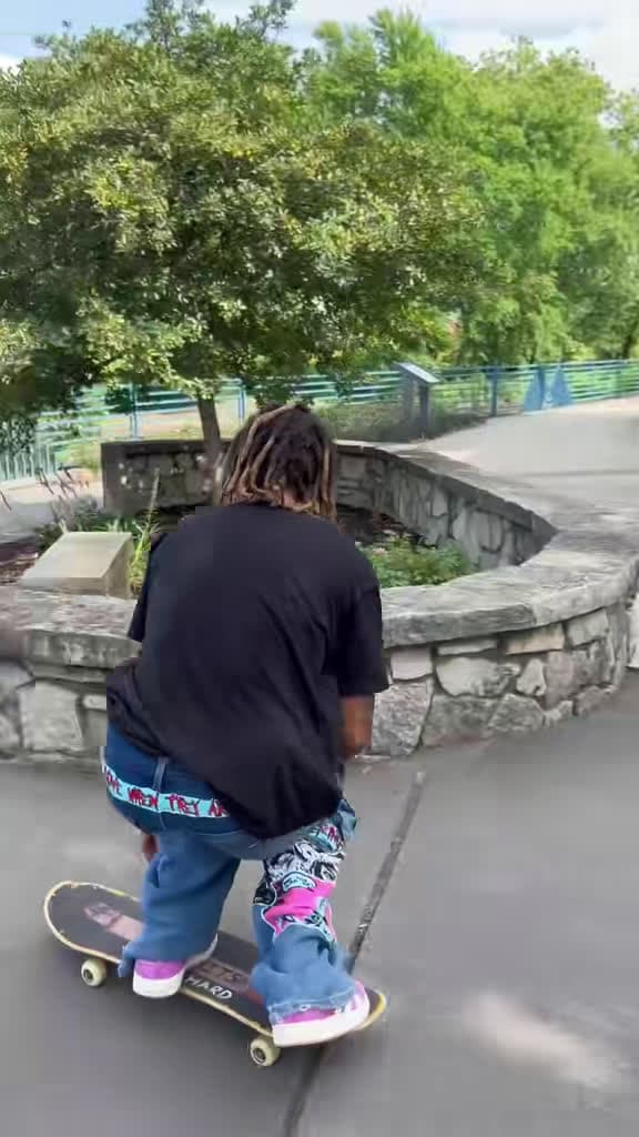cover for When you realize it’s not a ledge but a rock 😳🛹 #streetclips #skaters #riverwalk