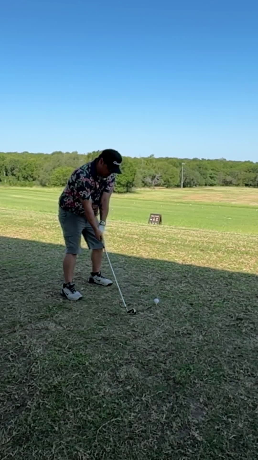 cover for New golfer, first time at the range — watch the swings start wobbly and end with confidence! 🏌️‍♂️ #GolfBeginner #FirstRangeDay #NewGolfer